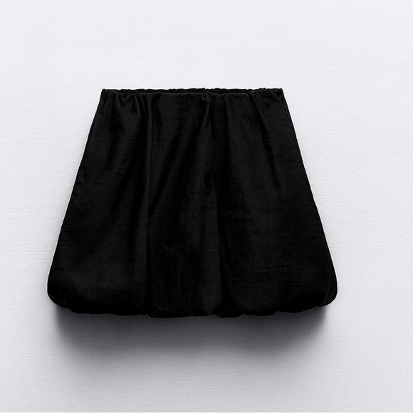 ZARA BALLOON MINI SKIRT - Picture 2 of 5